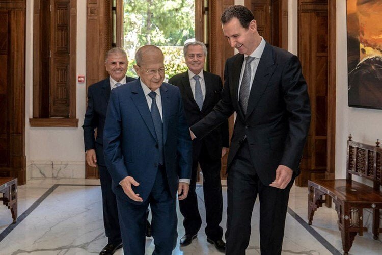 اسد به عون اطمینان داد در پرونده ریاست جمهوری لبنان دخالت نمی‌کند