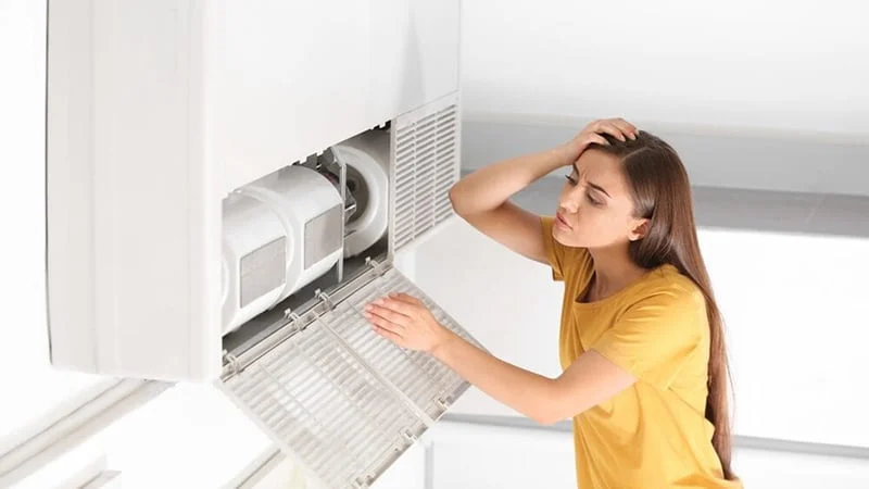The cause of the hot wind of the air conditioner